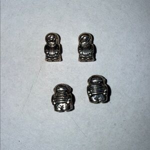 Pandora Silver Boy/Child Charm Bracelet Figures (4)